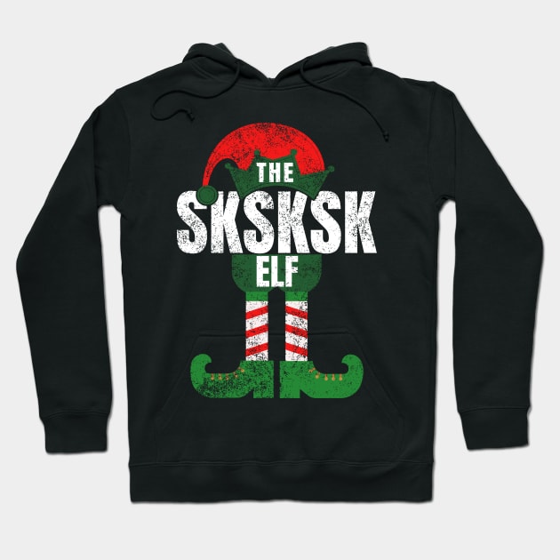 Sksksk Elf Christmas Gifts and i oop Matching Family Pajamas Hoodie by Smoothbeats